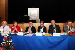 Panel discussion at Irish Senior Citizens Parliament focusing on elderly rights and community engagement.