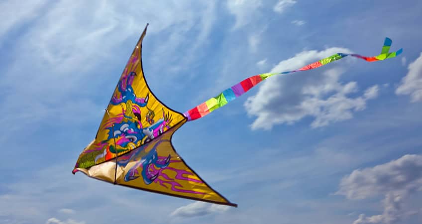 Colourful kite flying event at Irish Senior Citizens Parliament promoting senior engagement.