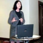 Irish Senior Citizens Parliament speaker addressing the audience at a conference.