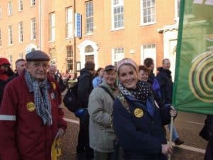 Senior citizens participating in the Irish Senior Citizens Parliament in Dublin.