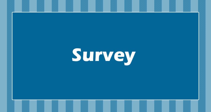 Image showing a survey banner for Irish senior citizens parliament.