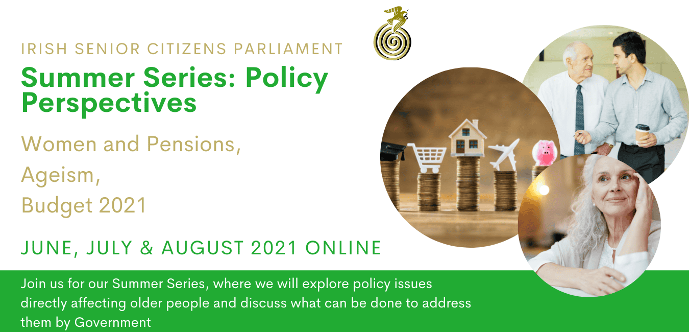 Irish seniors discuss policy issues affecting older people, pensions, and ageing at the Summer Series.
