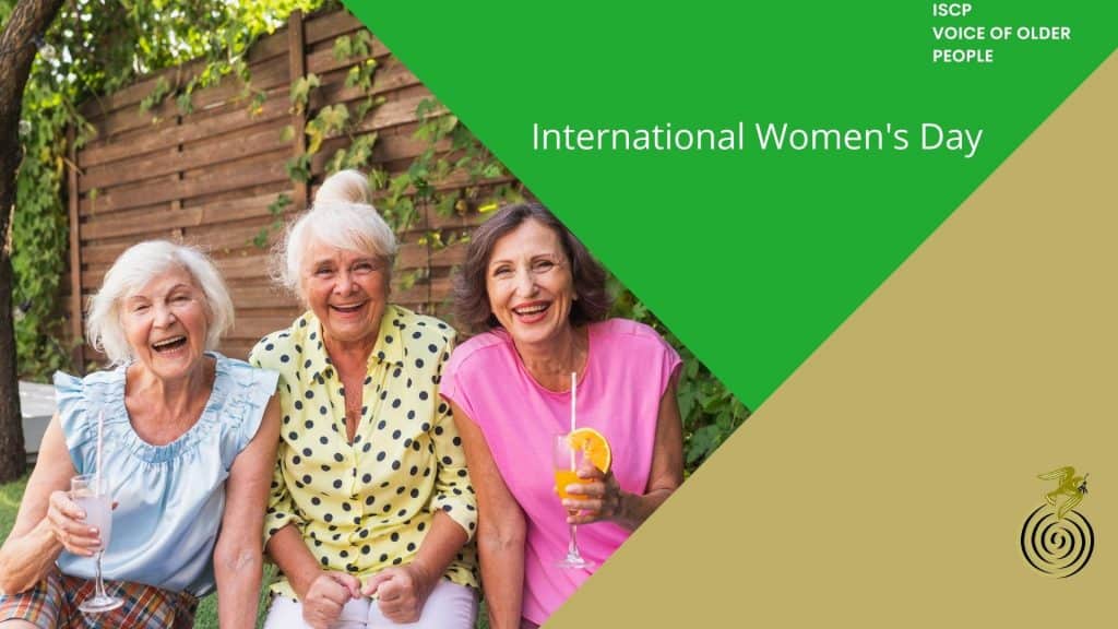 Older women enjoying drinks outdoors.