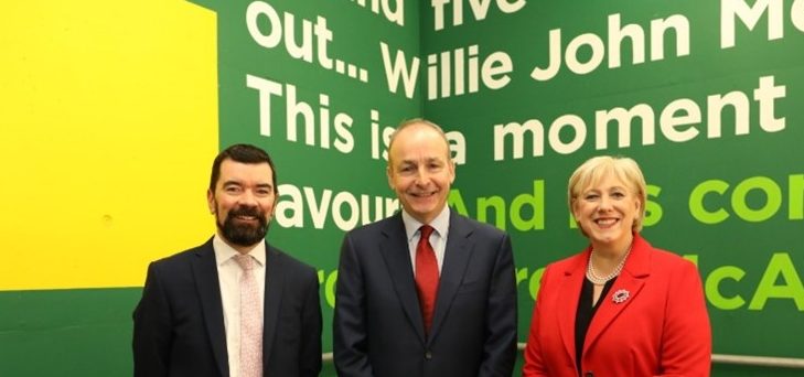 Photograph of senior representatives at the Irish Senior Citizens Parliament event promoting older people's interests.