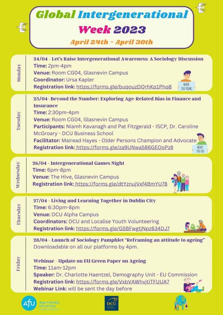 Accessible and informative image promoting the Irish Senior Citizens Parliament for seniors and stakeholders.