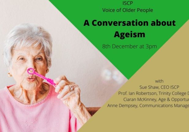 Older adults engaging in discussion about ageing.